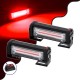 PRO Series ΣΕΤ 2 x Μπάρες Σήμανσης Οχήματος Πυροσβεστικής για Αυτοκίνητα & Φορτηγά 13 Προγραμμάτων Φωτισμού STROBE LED CREE CXB COB 18W DC 10-30V Αδιάβροχο IP65 Κόκκινο GloboStar
