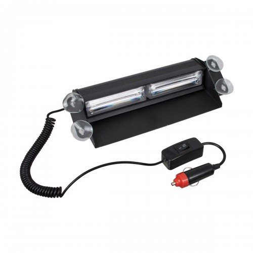 PRO Series Μπάρα Σήμανσης με Βεντούζες για Παρμπρίζ Οχήματος Αστυνομίας για Αυτοκίνητα & Φορτηγά 13 Προγραμμάτων Φωτισμού STROBE LED CREE CXB COB 18W DC 10-30V IP20 Μπλε GloboStar