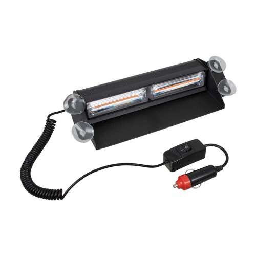 PRO Series Μπάρα Σήμανσης με Βεντούζες για Παρμπρίζ Οχήματος Οδικής Βοήθείας για Αυτοκίνητα & Φορτηγά 13 Προγραμμάτων Φωτισμού LED CREE CXB COB 18W DC 10-30V IP20 Πορτοκαλί GloboStar