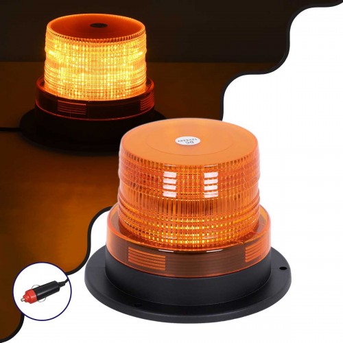 PRO Series Φάρος Σήμανσης Οχήματος Οδικής Βοήθειας για Αυτοκίνητα & Φορτηγά STROBE LED 10W DC 12-24V Αδιάβροχος IP65 Πορτοκαλί Globostar