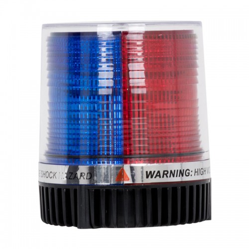 PRO Series Φάρος Σήμανσης Οχήματος Αστυνομίας για Αυτοκίνητα & Φορτηγά STROBE LED 10W DC 12-24V Αδιάβροχος IP65 Μπλε & Κόκκινο Globostar