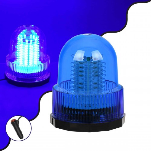 PRO Series Φάρος Σήμανσης Οχήματος Αστυνομίας για Αυτοκίνητα & Φορτηγά 6 Προγραμμάτων Φωτισμού STROBE LED 20W DC 10-30V Αδιάβροχος IP65 Μπλε Globostar