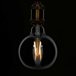 Λάμπα E27 G125 Γλόμπος LED LONG FILAMENT 8W 800 lm 320° AC 85-265V Edison Retro με Φιμέ Γυαλί Θερμό Λευκό 2700 K Dimmable