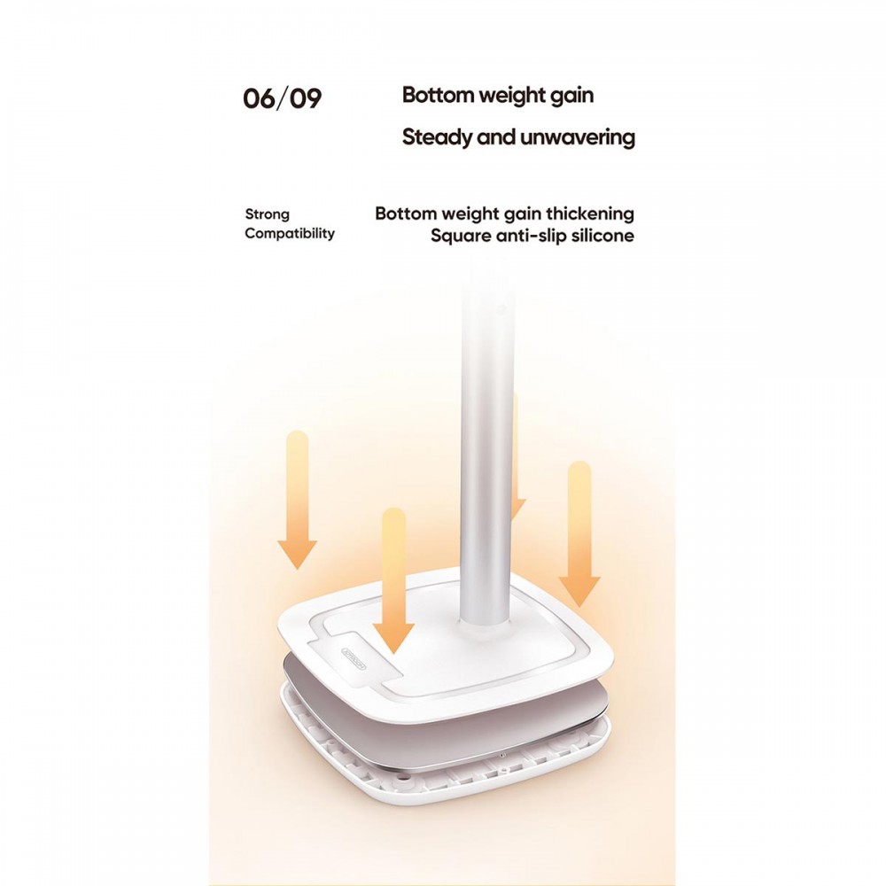 JOYROOM Originals JR-ZS203 Επιτραπέζια Σταθερή Ρυθμιζόμενη Μεταλλική Βάση Κινητού Μαύρη