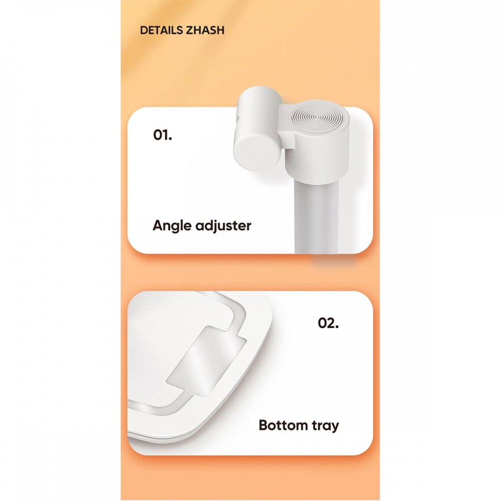 JOYROOM Originals JR-ZS203 Επιτραπέζια Σταθερή Ρυθμιζόμενη Μεταλλική Βάση Κινητού Μαύρη