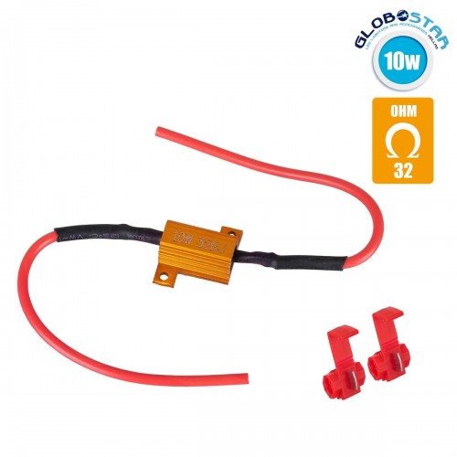 GloboStar Βατική Αντίσταση Ακύρωσης Ένδειξης Βλάβης Can-Bus 10W 32 Ohm