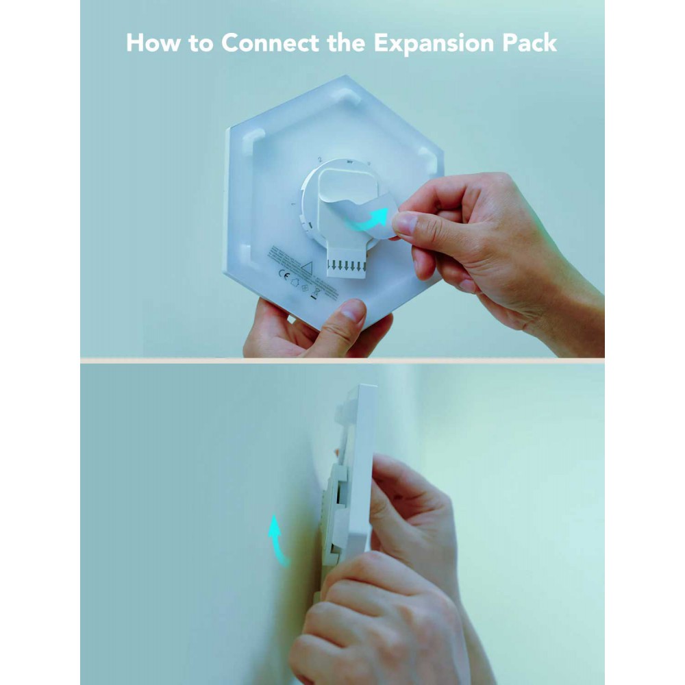 Govee Glide Hexagon Light Panels RGBIC Wi-Fi + Bluetooth 36W 24V -10τμχ  ( H6061 )