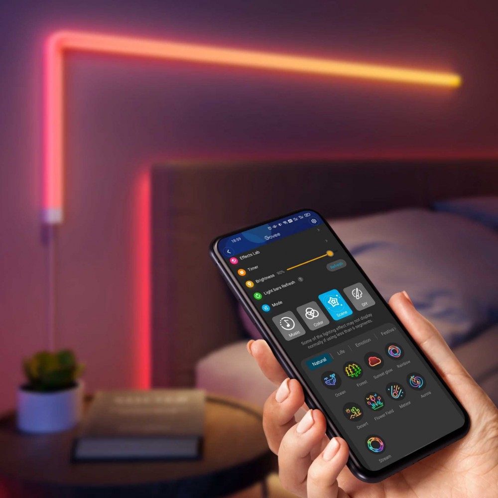 Govee Glide Wall Light Wi-Fi + Bluetooth 36W 12V - 8+4 ( H6062 )