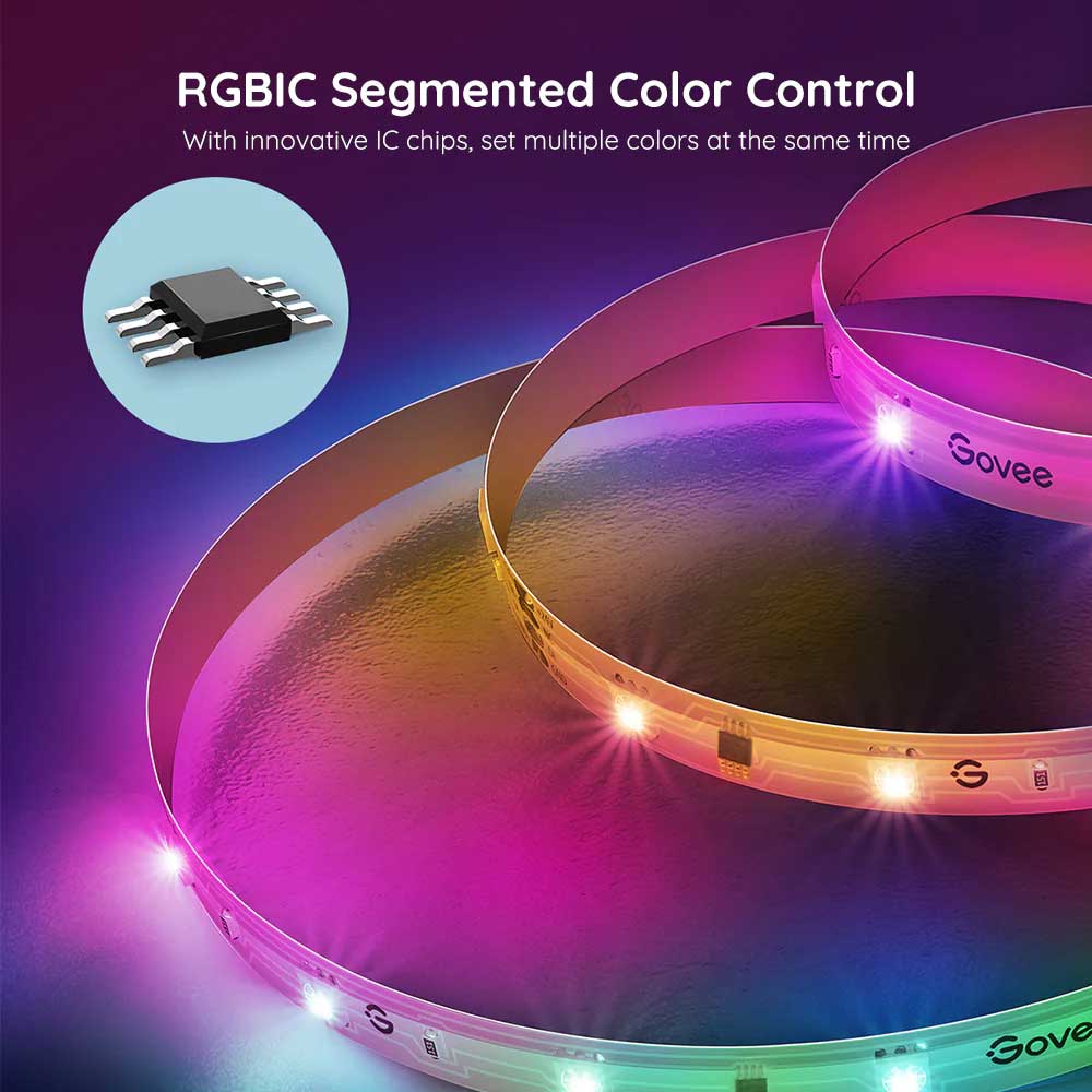 Govee RGBIC LED Strip Light Wi-Fi + Bluetooth 12W 24V 5m ( H618A )