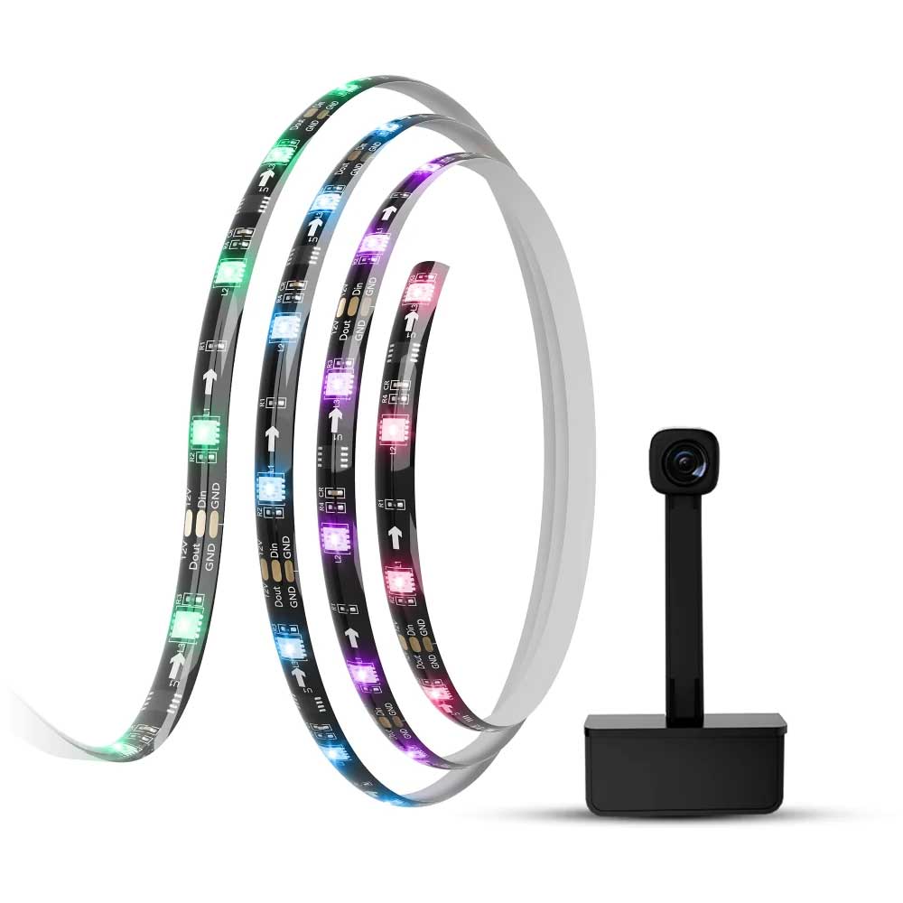 Govee RGBIC TV Backlight with Camera Wi-Fi + Bluetooth 24W 12V - 55-65 inches( H6199 )