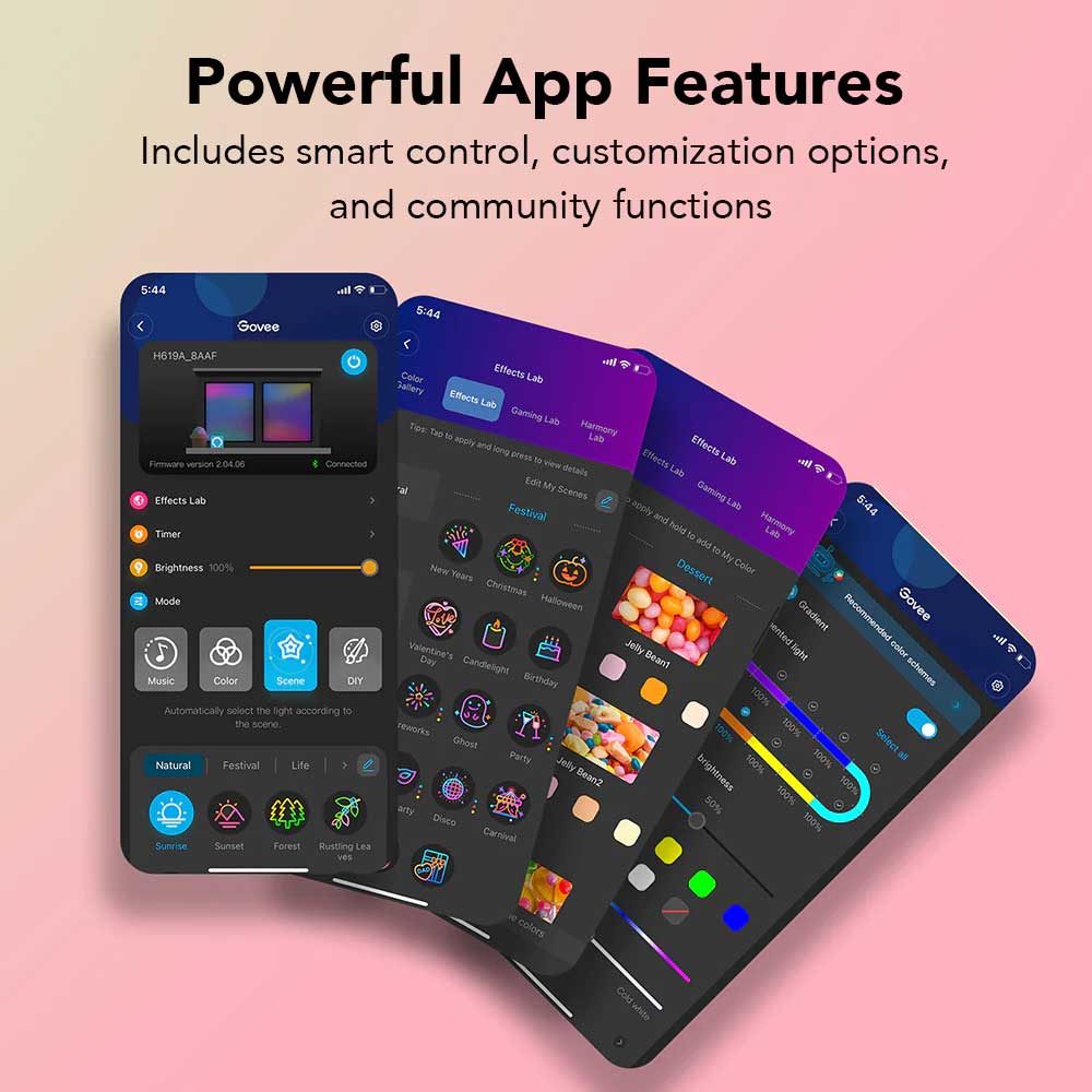 Govee RGBIC LED Strip Light Wi-Fi + Bluetooth 24W 24V 5m ( H619A )