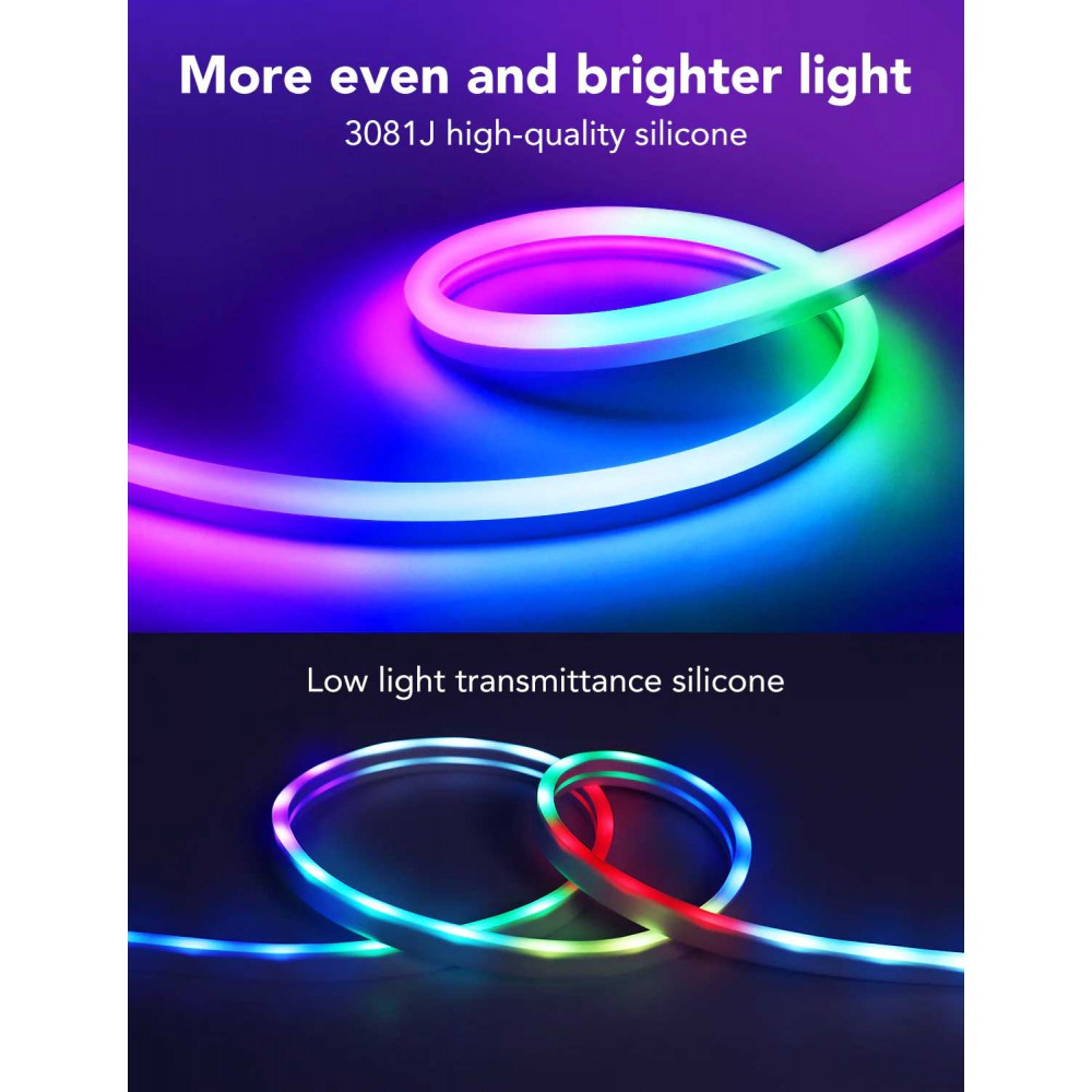 Govee RGBIC LED Neon Rope Light Wi-Fi + Bluetooth 3m 36W 24V IP67 ( H61A0 )