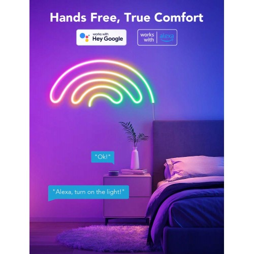 Govee RGBIC LED Neon Rope Light Wi-Fi + Bluetooth 3m 36W 24V IP67 ( H61A0 )
