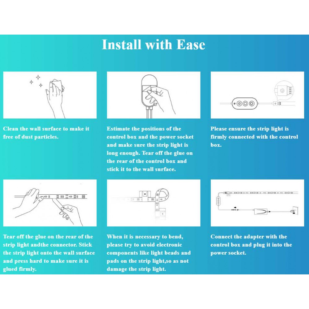 Govee LED Strip Light M1 Wi-Fi + Bluetooth RGBIC 72W 24V 5m ( H61E1  )