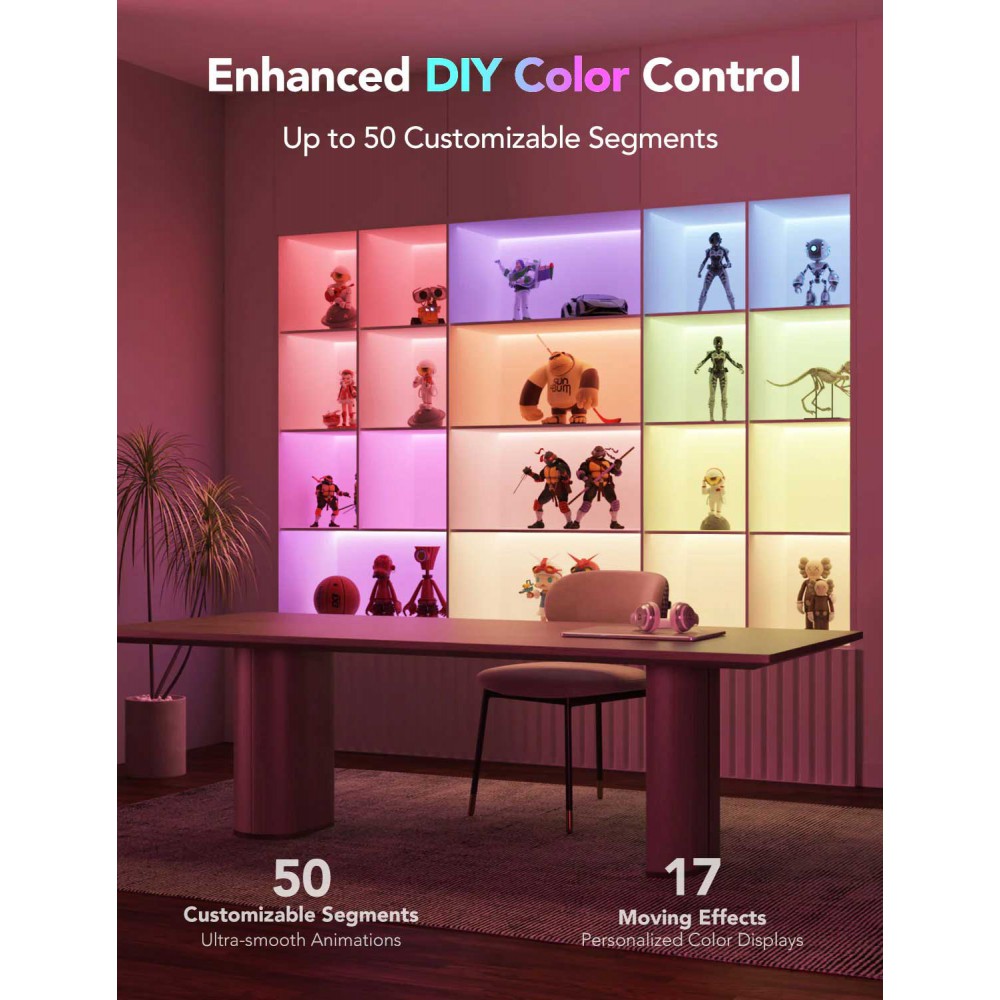 Govee LED Strip Light M1 Wi-Fi + Bluetooth RGBIC 72W 24V 5m ( H61E1  )