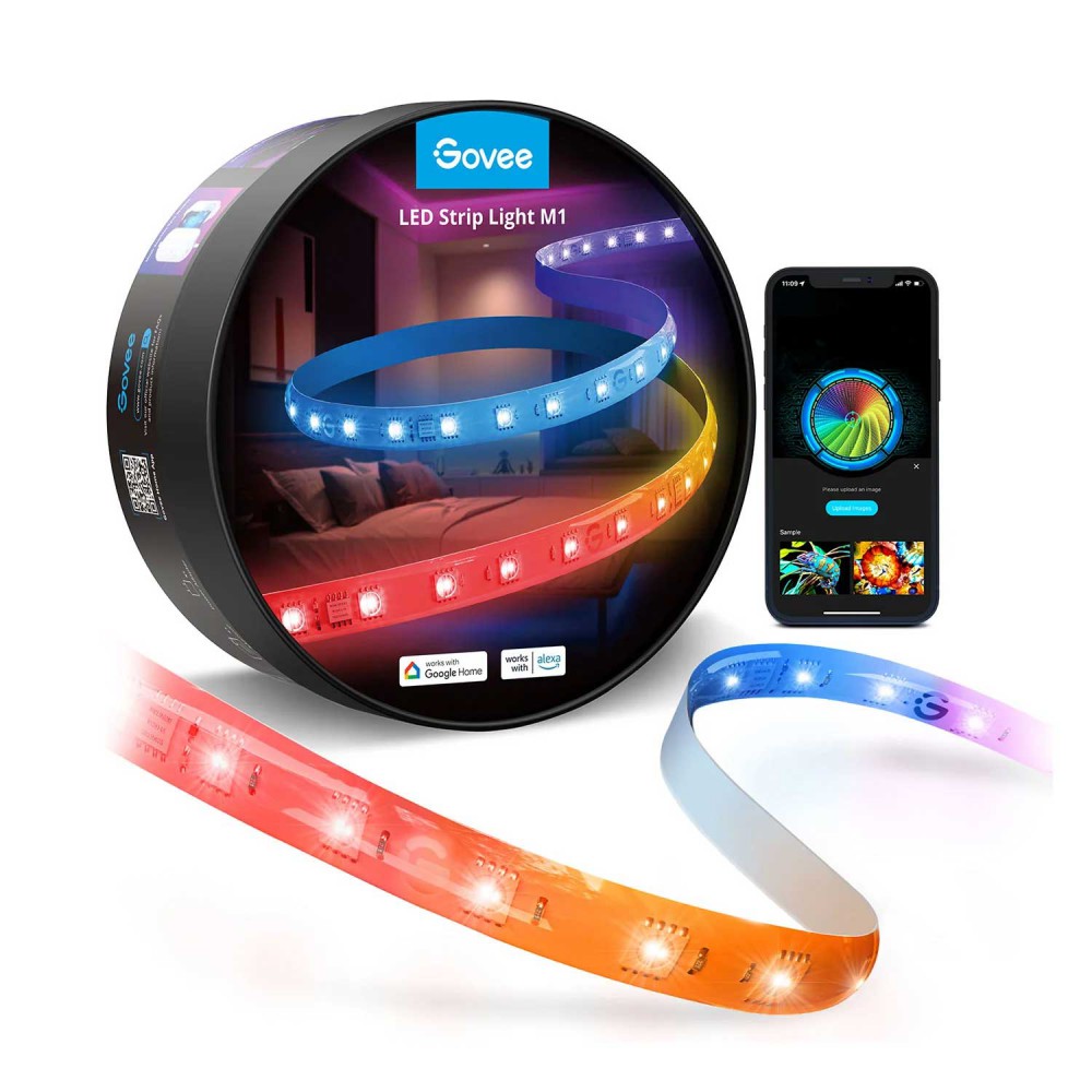 Govee LED Strip Light M1 Wi-Fi + Bluetooth RGBIC 72W 24V 5m ( H61E1  )