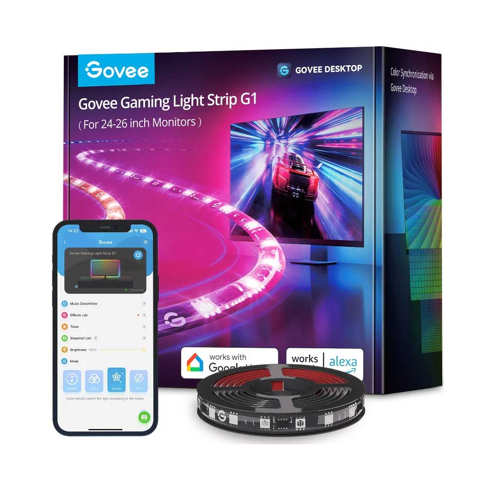 Govee Gaming Light Strip 18W 12V Wi-Fi + Bluetooth RGBIC ( H6609 )