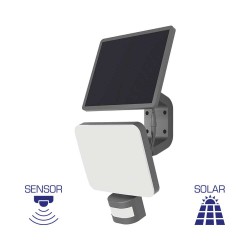 Προβολέας ηλιακός (solar) IP54 15w 1500lm 4000k με ανίχνευση - Braytron