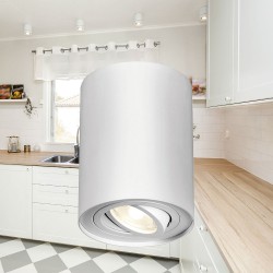 Σποτ Οροφής Άσπρο Κύλινδρος 1xGU10 GAMA-SR - Braytron