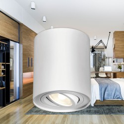 Σποτ Οροφής Άσπρο Κύλινδρος 1xGU10 GAMA-SRM - Braytron