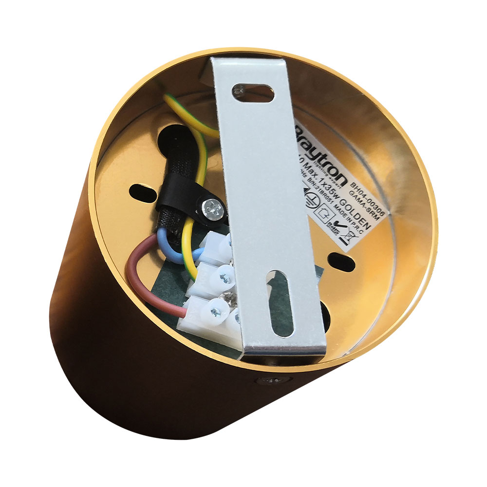 Σποτ Οροφής Χρυσό Κύλινδρος 1xGU10 GAMA-SRM - Braytron
