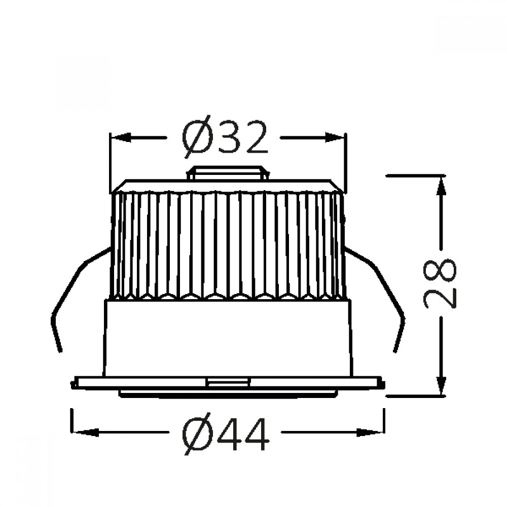 Χωνευτό MINISPOT Μαύρο 3W IP54 38D 4000K - Braytron