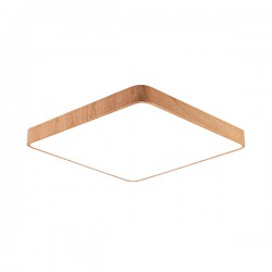 Πλαφονιέρα Blade 36W, CCT, 3680 lm, 40x40x5cm Ξύλο - Braytron