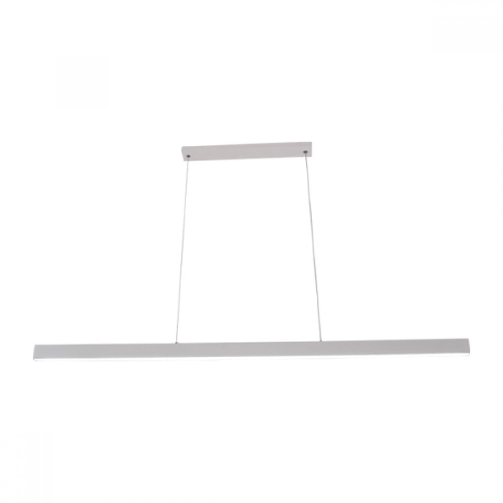 Κρεμαστή ράγα Led 30w Lina, 3000lm, 120x2,5cm Λευκή - Braytron