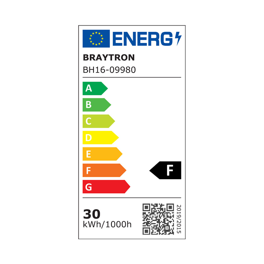 Κρεμαστή ράγα Led 30w Lina, 3000lm, 120x2,5cm Μαύρη - Braytron