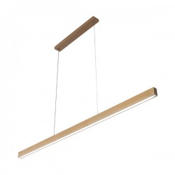 Κρεμαστή ράγα Led 30w Lina, 3000lm, 120x2,5cm Χρυσή - Braytron