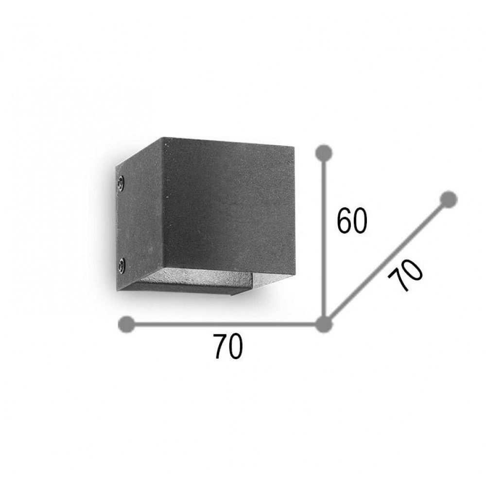 Απλίκα Μεταλλική Σε Λευκό Χρώμα 1x G9 Flash ap1 - IDEAL LUX