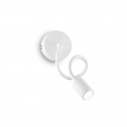 LED Μεταλλικό Φωτιστικό 3W Με Ρυθμιζόμενο Βραχίωνα Σε Λευκό Χρώμα FOCUS IDEAL LUX 