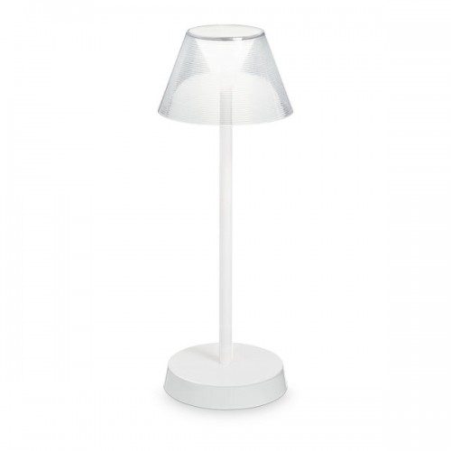 LED Επιτραπέζιο Επαναφορτιζόμενο Φωτιστικό Λευκό 7W IP44 LOLITA - Ideal Lux