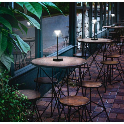 LED Επιτραπέζιο Επαναφορτιζόμενο Φωτιστικό Λευκό 7W IP44 LOLITA - Ideal Lux