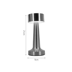 Επιτραπέζιο επαναφορτιζόμενο φωτιστικό 3CCT σε χάλκινη απόχρωση (3033-Copper)