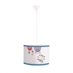 Κρεμαστό φωτιστικό από καπέλο και λευκή ανάρτηση D:35cm - InLight