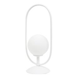 Επιτραπέζιο φωτιστικό σε λευκή απόχρωση και λευκή οπαλίνα 1XG9 D:40cm - InLight