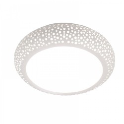 Πλαφονιέρα Οροφής Λευκή Από Γύψο 50CM 4xE27 - InLight