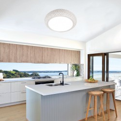 Πλαφονιέρα Οροφής Λευκή Από Γύψο 50CM 4xE27 - InLight