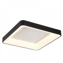 LED Πλαφονιέρα Οροφής Από Μαύρο Μέταλλο και Ακρυλικό Τετράγωνη 58W - InLight