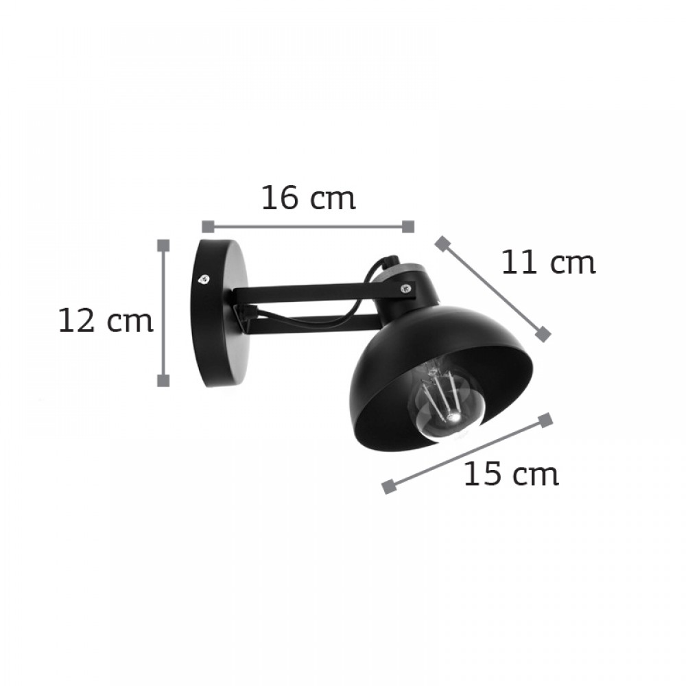 Επιτοίχιο Φωτιστικό Από Λευκό Μέταλλο 1xE27 - InLight