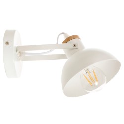 Επιτοίχιο Φωτιστικό Από Λευκό Μέταλλο 1xE27 - InLight