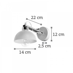 Επιτοίχιο Φωτιστικό Από Λευκό Μέταλλο Και Ξύλο 1xE27 - InLight