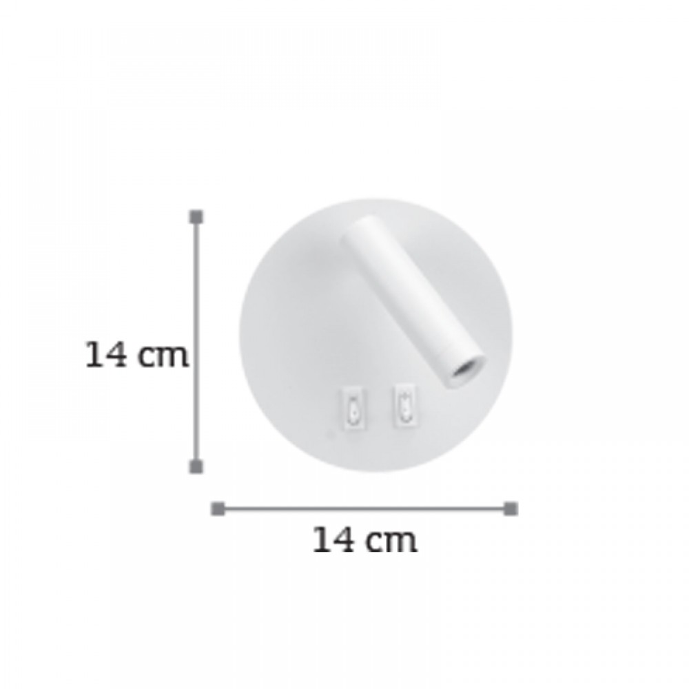 LED Επιτοίχιο Φωτιστικό Από Μαύρο Μέταλλο 3W-6W InLight