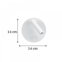 LED Επιτοίχιο Φωτιστικό Από Μαύρο Μέταλλο 3W-6W InLight