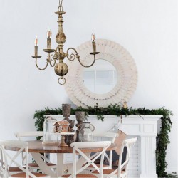 Κρεμαστό Φωτιστικό Από Μέταλλο σε Λευκή Πατίνα 3X E14 - InLight