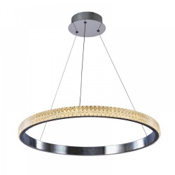 LED Κρεμαστό φωτιστικό από χρώμιο Ή χρυσαφί αλουμίνιο και ακρυλικό 56W - InLight