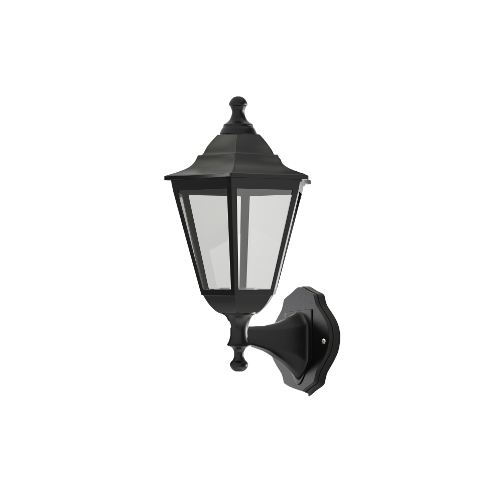 Redfish 1xE27 Απλίκα Εξωτερικού Χώρου Μαύρη IP44 D:36x23.5cm - it-Lighting