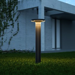 Geneva LED 8W 3000K Κολωνάκι Μαύρο IP65 D:50cm x 15.1cm - it-Lighting
