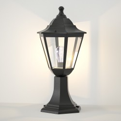 Redfish 1xE27 Κολωνάκι Μαύρο IP44 D41.6x21.6cm - it-Lighting